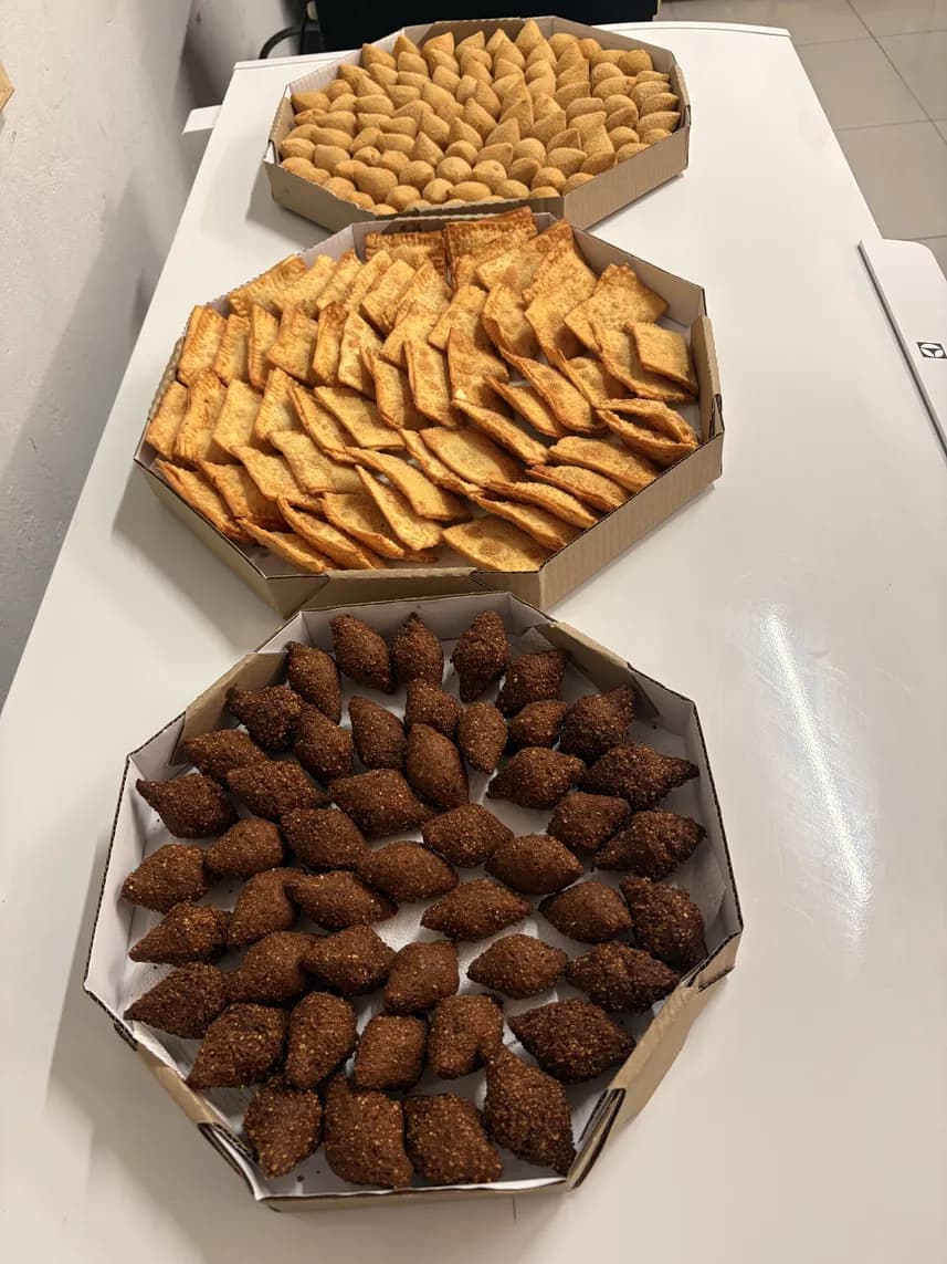 Salgados fritos (cento)